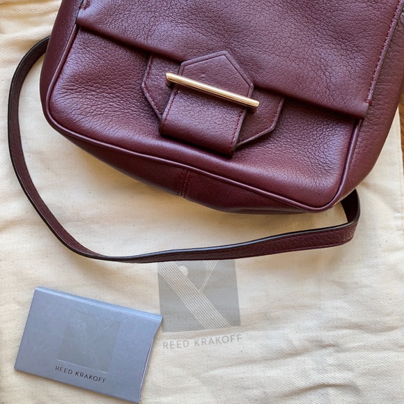 REED KRAKOFF RED CROSSBODY DEAIGNER BAG - Picture 7 of 8